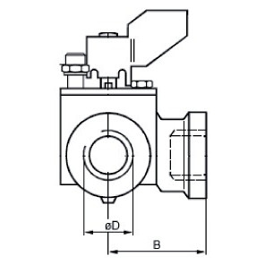3 way sector valve, PN10, internal thread- SIEMENS - VBI31.25