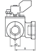 3 way sector valve, PN10, internal thread- SIEMENS - VBI31.25