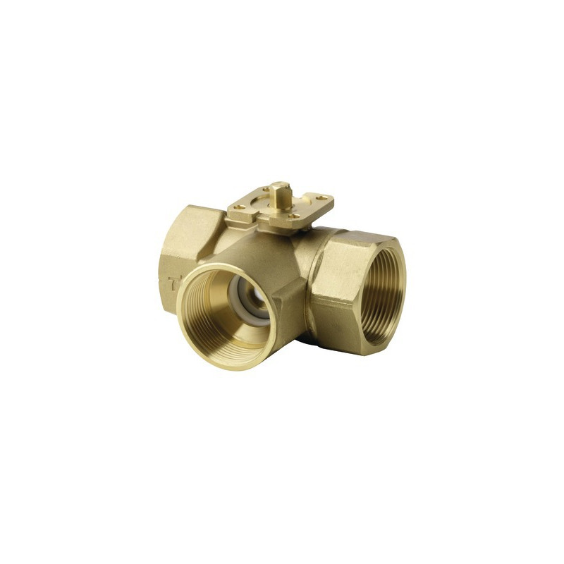 3-port ball valve, internal thread, PN40, DN32, kvs 16- SIEMENS - VBI61.32-16