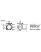 3-port ball valve, internal thread, PN40, DN32, kvs 16- SIEMENS - VBI61.32-16