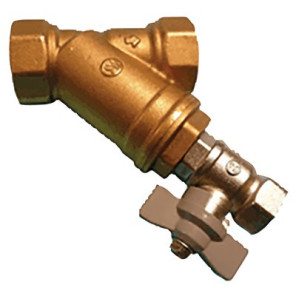 Brass Y-strainer 1" with rinsing valve- DIFF - 110509