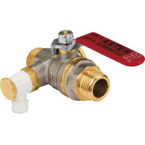 Ball valve with flat bleed handle MM 1" ASTER- EFFEBI - 2373R406