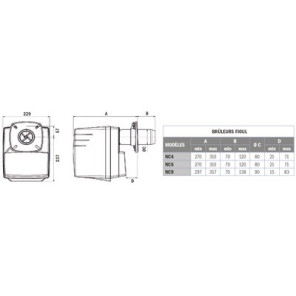 Burner NC9 H101A 45 - 95kw- CUENOD - 3832028