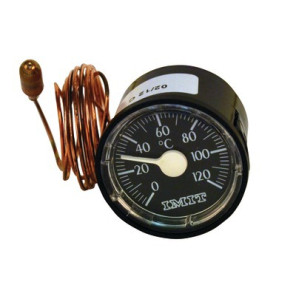 Thermomete r round dial 0° - +120°c ø43mm cap1000- DIFF - 606051