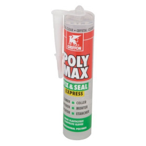 Poly Max Fix & Seal Express, crystal clear- GRIFFON - 6150452