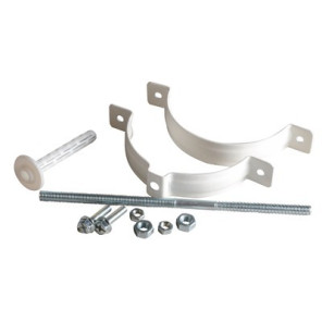 White fastening clamp with dowel pin- UBBINK - 308410