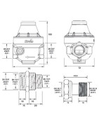 Isobar water pressure reducer multi-threaded 1/2 to 3/4 brass cover ISOPLUS- ITRON - ISOPLUSMG
