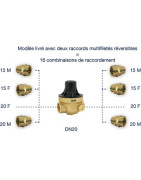 Isobar water pressure reducer multi-threaded 1/2 to 3/4 composite cover ISOPLUS CC- ITRON - ISOPLUSCCMG