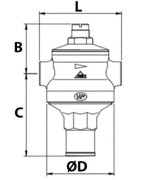 Rinox pressure reducing valve in 1 NF- RBM - 510670