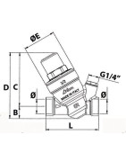 RinoxPlus Pressure reducing valve and filter 1/2"- RBM - 28480400