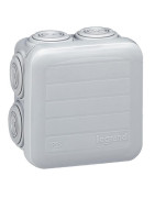 Boite de dérivation carrée PLEXO Ø65x65x40 grise- LEGRAND - 092005 Boite de dérivation carrée PLEXO Ø65x65x40 grise- LEGRAND - 092005