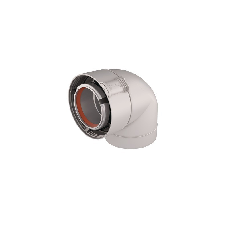 Flue elbow 90 deg 60/100mm- UBBINK - 227233