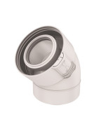 45° elbow fuel oil/gas condensing- UBBINK - 229200  - (X2)