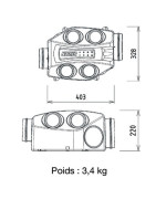 Very low consumption Mec Ventilation system case- NATHER - 557024