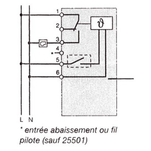 Electronic thermostat hager electronic 25513- HAGER - 25513