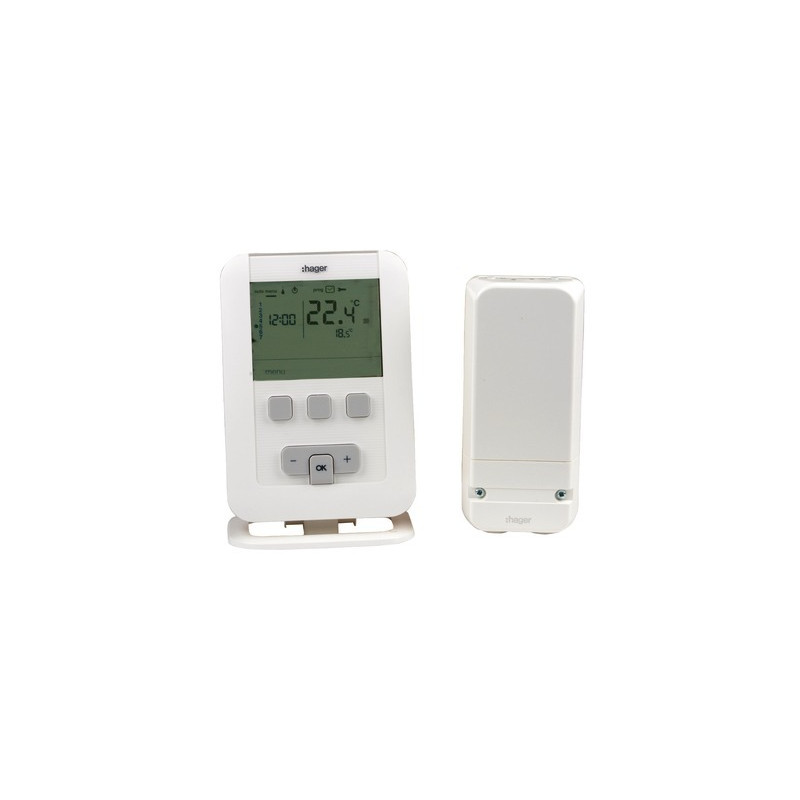 Programmable thermostat radio ek560 batteries lr3- HAGER - EK560