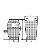 Vacuum cleaner bag h 400- DIFF - 904100  - (X10)