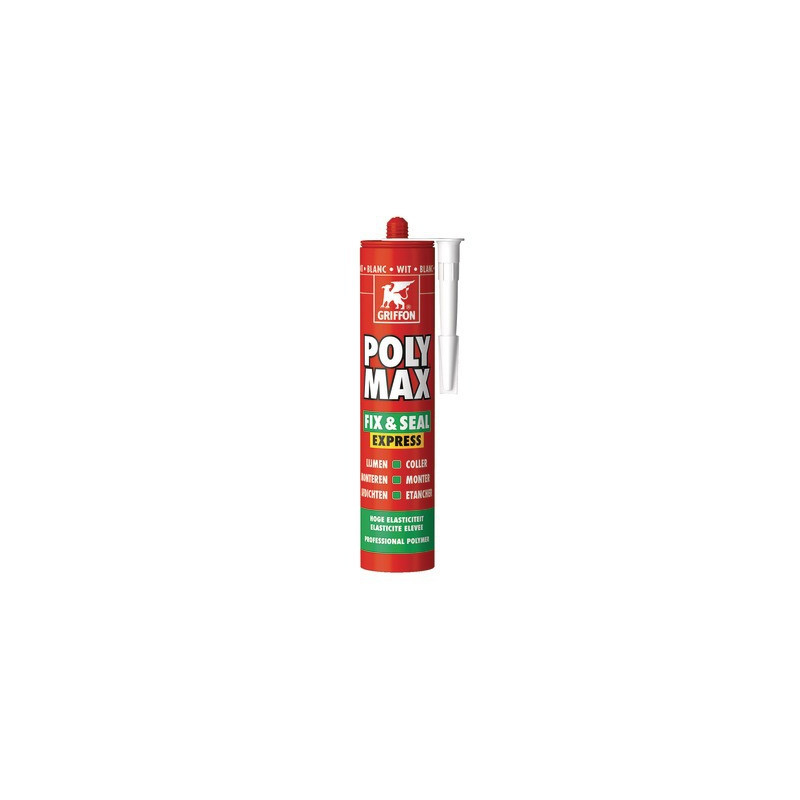 Mastic d'étanchéité POLY MAX® FIX&SEAL EXPRESS Gris 300G- GRIFFON - 6307750