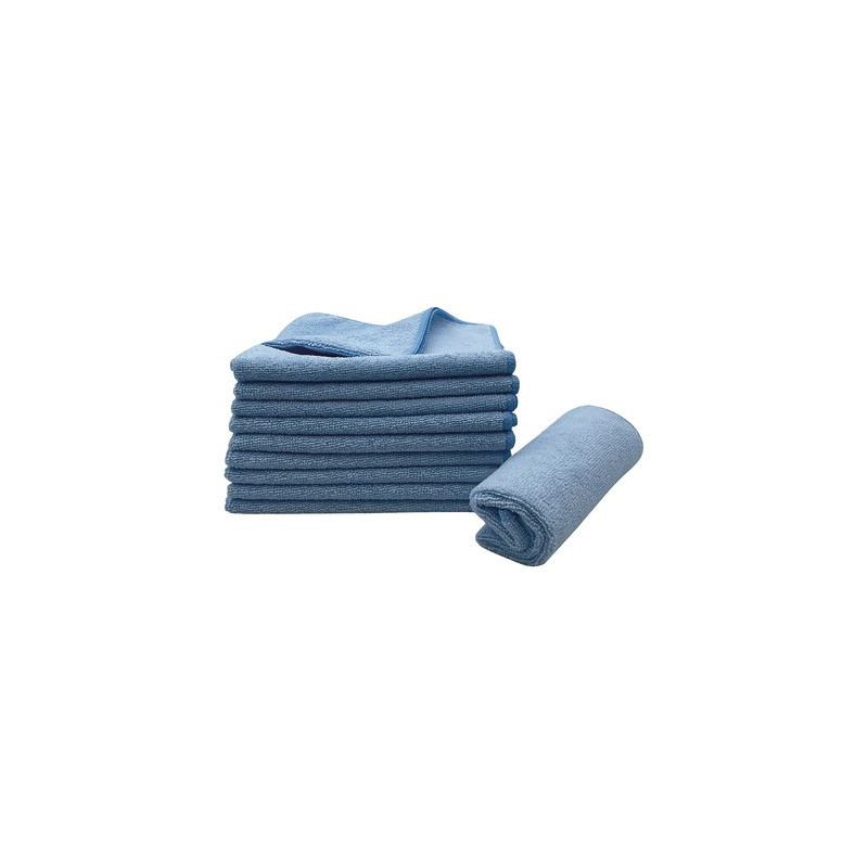 Blue microfibre cloth - 38x38 cm- ISOCLEAR - 909049  - (X10)