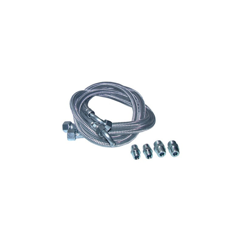 Hose fuel 2 x bent hose 1000mm with 4 fittings- DIFF - 909905  - (X2)