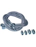 Hose fuel 2 x bent hose 1000mm with 4 fittings- DIFF - 909905  - (X2)
