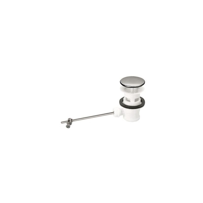 Pop-up drain for washbasin, stainless steel cover- NICOLL - 0201005