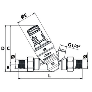 RinoxPlusSmart Pressure reducing valve 3/4"- RBM - 29090500