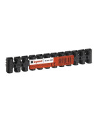 Screw terminal block NYLBLOC - 16 mm² - 76 A - 12 terminal - black- DIFF - 111764