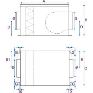 Box MINIBLUE 125- CALADAIR - CET018076