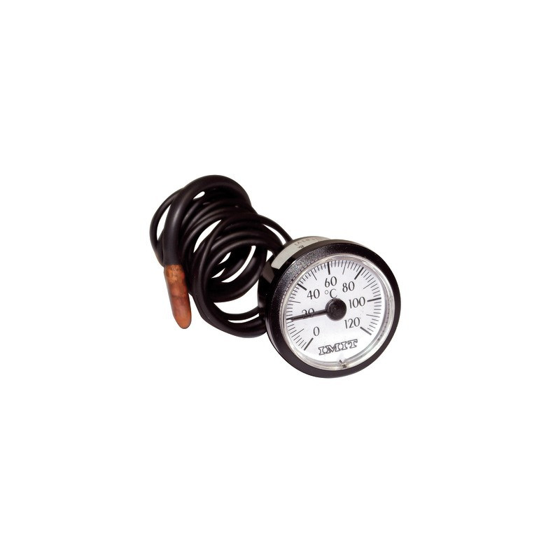 Thermomete r round dial 0° +120°c ø58mm cap900- DIFF - 606041