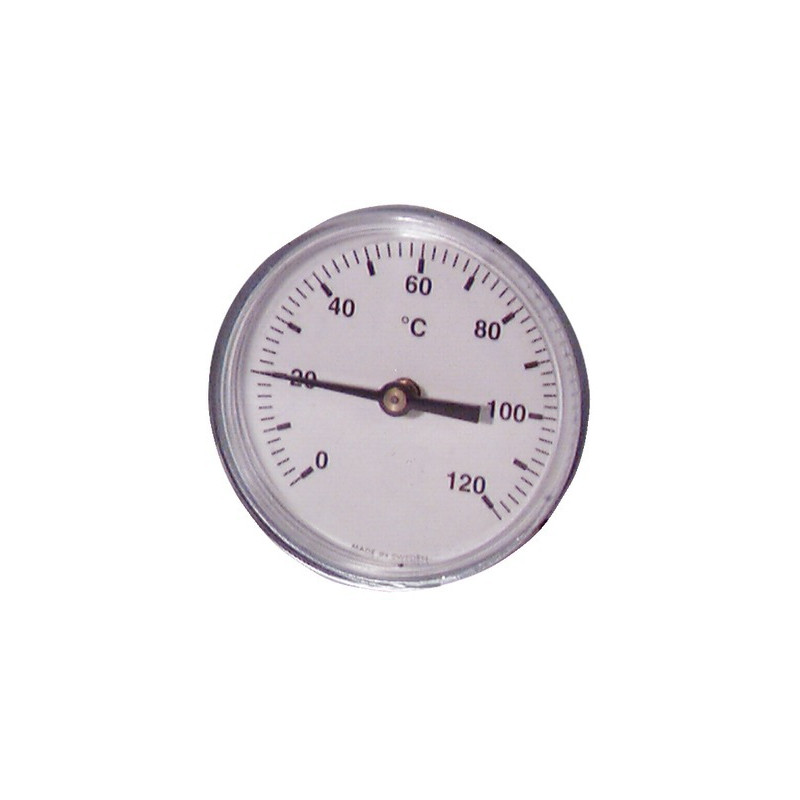 Dial thermometer axial plunger 0 120°c Ø80mm 50- DIFF - 606071
