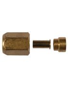 2 connectors 1/4" + 2 connectors 1/2" (0.8)- SERTO - 416.2384.265  - (X2)