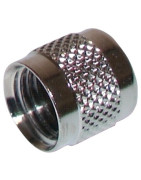 Chrome cap flare 1/4"- DIFF - 609192  - (X6)