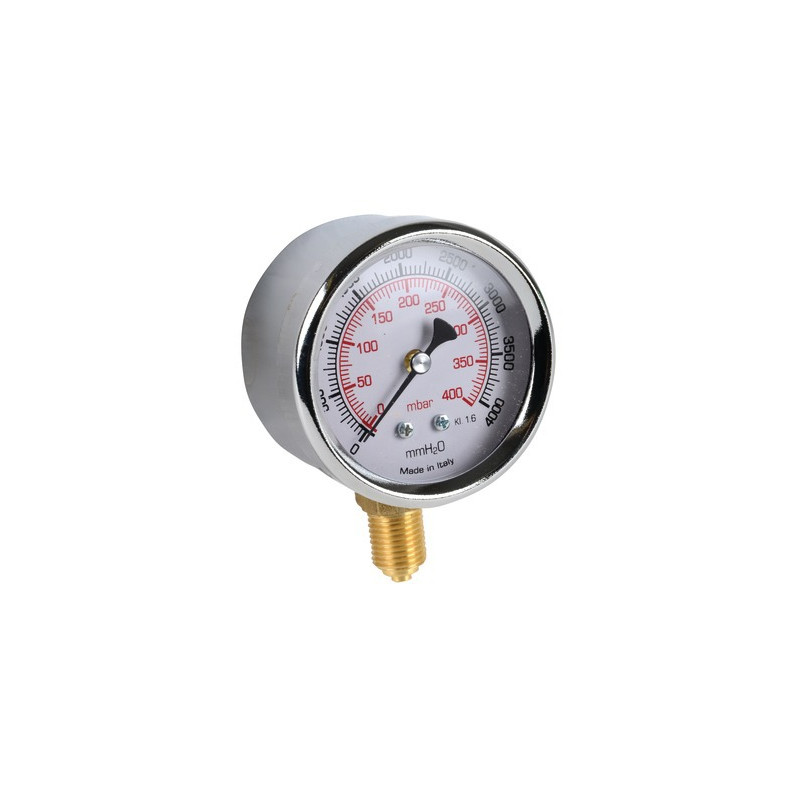 Gas manometer 0 to 400bars ø 63mm m1/4"- DIFF - 901478