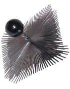 Steel square roller brush with ball 225mm x 225mm- DIFF - 904235