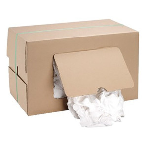 Box of white cotton cleaning cloths 10kg- ISOCLEAR - 904716