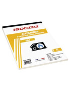 Gas certificate booklet- ISOCLEAR - 904378