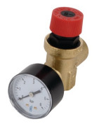 Heating safety valve with manometer- DIFF - 100016