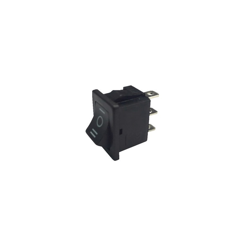 Black switch I/0/II 6A 3XFASTON- DIFF - 150644