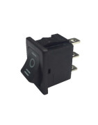 Black switch I/0/II 6A 3XFASTON- DIFF - 150644