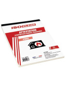 Fuel certificate booklet- ISOCLEAR - 904377