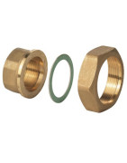 Set of 2 brass fittings dn25 (ecs)- SIEMENS - ALG253B  - (X3)