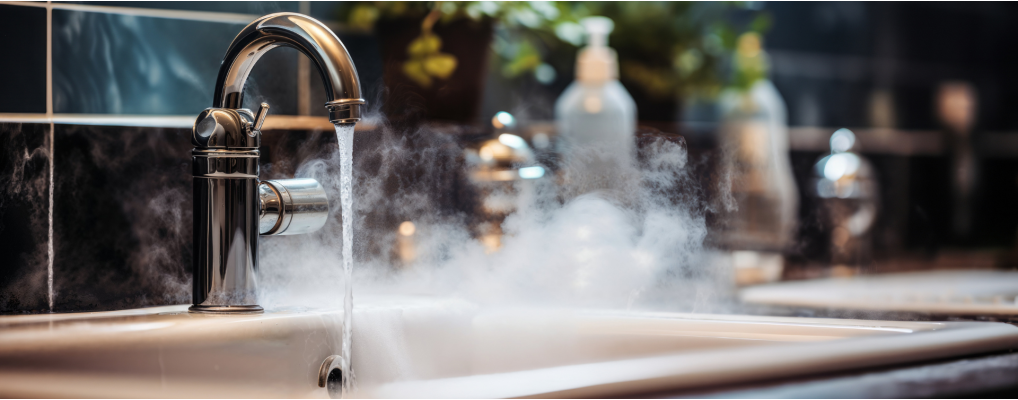 Hot tap water temperature code