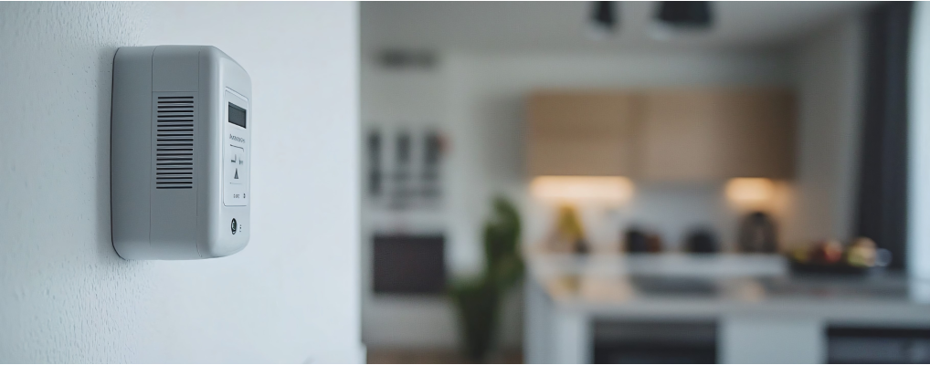 How to install a wall carbon monoxide detector?
